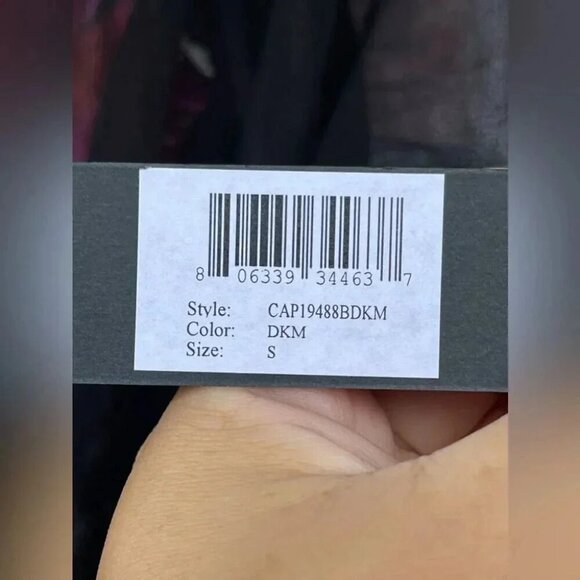 Komarov sheer floral print dress size small - Picture 7 of 13